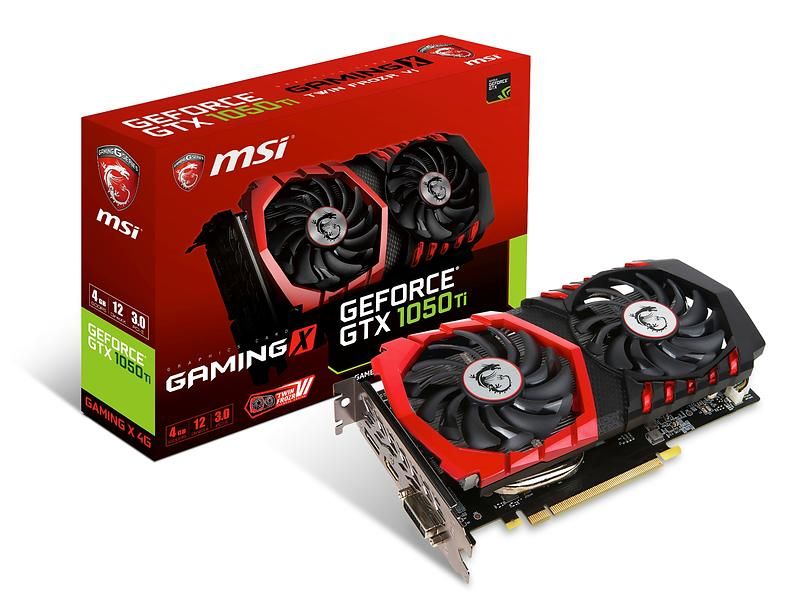 MSI GeForce GTX 1050 Ti Gaming X 4G - Tek.no